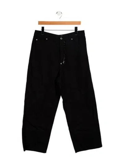 Pre-owned Sandro High-rise Wide Leg Jeans In Black