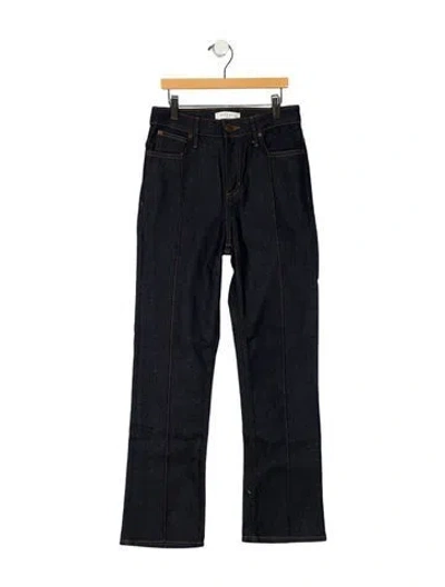 Pre-owned Sandro High-rise Wide Leg Jeans In Blue