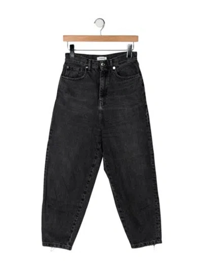 Pre-owned Sandro High-rise Wide Leg Jeans In Grey