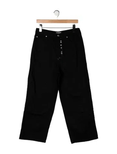 Pre-owned Sandro High-rise Wide Leg Jeans W/ Tags In Black