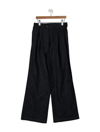 Pre-owned Sandro High-rise Wide Leg Jeans W/ Tags In Blue