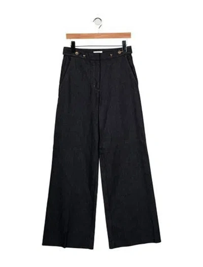 Pre-owned Sandro High-rise Wide Leg Jeans W/ Tags In Blue