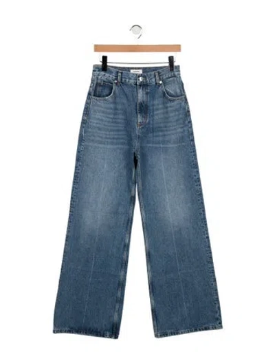 Pre-owned Sandro High-rise Wide Leg Jeans W/ Tags In Blue