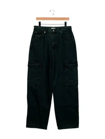 Pre-owned Sandro High-rise Wide Leg Jeans W/ Tags In Green