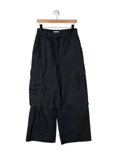 Pre-owned Sandro High-rise Wide Leg Jeans W/ Tags In Grey