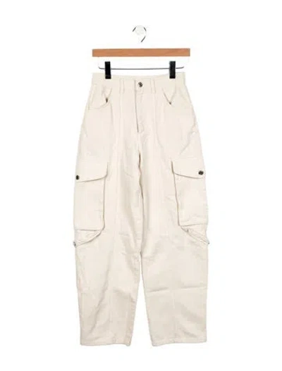 Pre-owned Sandro High-rise Wide Leg Jeans W/ Tags In Neutral