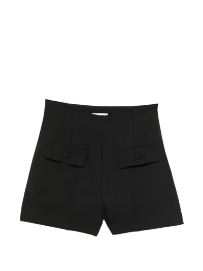 Sandro High-waisted Shorts In Black