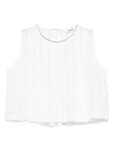 Sandro Hillary Top In White