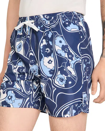 Sandro Hippie 5.8 Swim Shorts In Blue