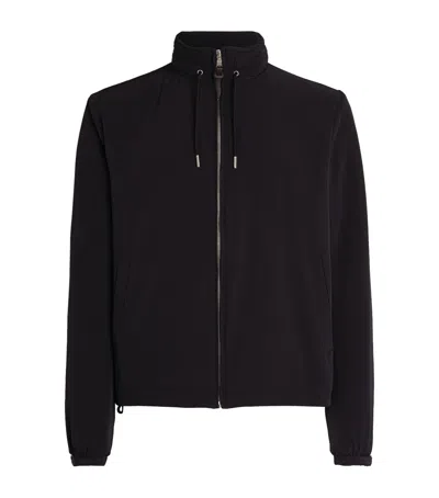 Sandro Hooded Jacket In Blue