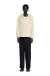 Sandro Hooded Shirt Jacket In Neutral