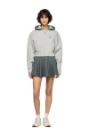 Sandro Hooded Sweatshirt Jacket In Gray