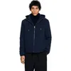 Sandro Technical Fabric Jacket In Blue