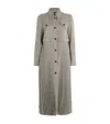 Sandro Houndstooth Pleated Coat In Black