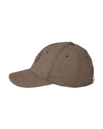 SANDRO HOUNDSTOOTH PRINT CAP