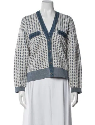 Pre-owned Sandro Houndstooth Print Jacket
