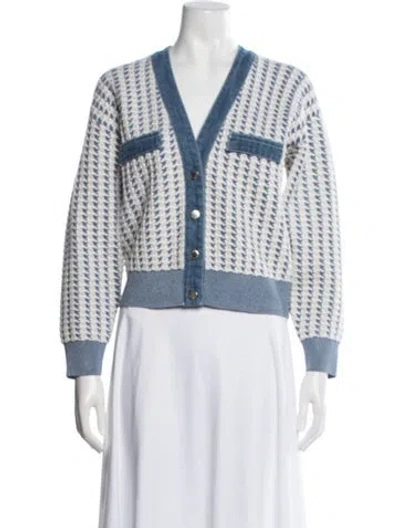 Pre-owned Sandro Houndstooth Print Jacket In Multi