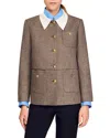 Sandro Houndstooth Suit Jacket In Multi
