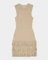 Sandro Metallic Loop Mini Dress