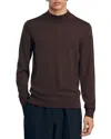 Sandro Single Flower Slim Fit Sweater In Chocolate