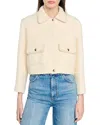 Sandro Isabela Blazer In Ecru