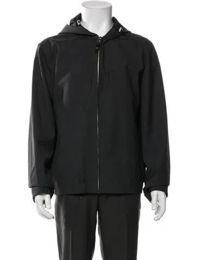Pre-owned Sandro Jacket In Black/blue