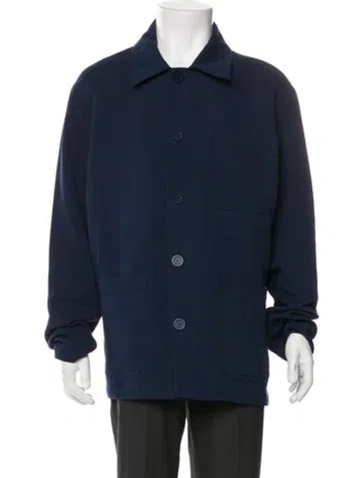 Pre-owned Sandro Jacket In Blue