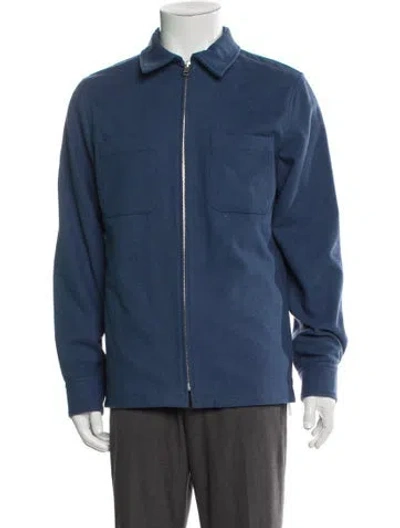 Pre-owned Sandro Jacket In Blue