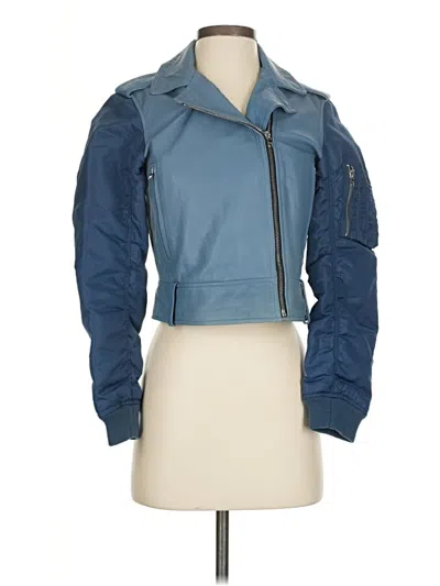 Pre-owned Sandro Jacket In Blue
