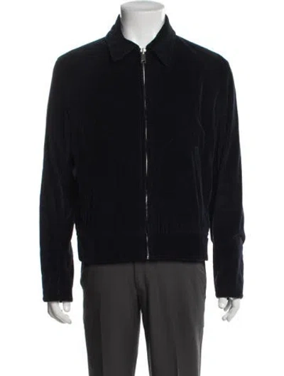 Pre-owned Sandro Jacket In Blue