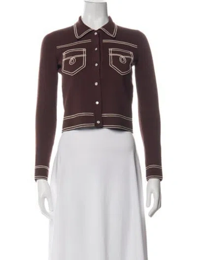 Pre-owned Sandro Jacket In Brown