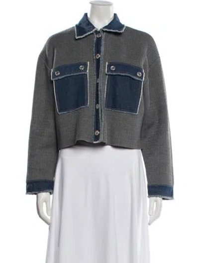 Pre-owned Sandro Jacket In Gray