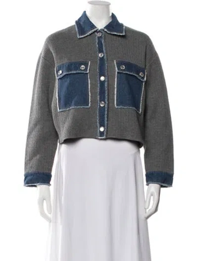 Pre-owned Sandro Jacket In Gray