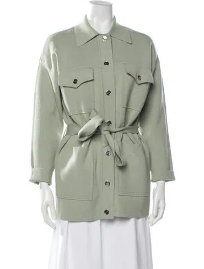 Pre-owned Sandro Jacket In Green