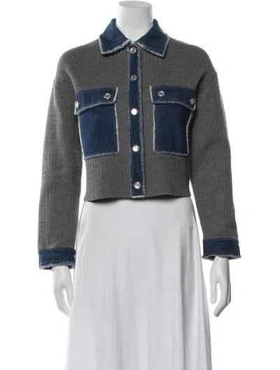 Pre-owned Sandro Jacket In Grey