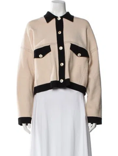 Pre-owned Sandro Jacket In Neutral