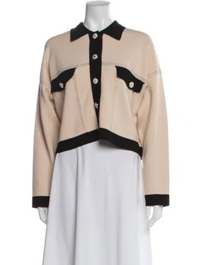 Pre-owned Sandro Jacket In Neutral