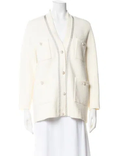 Pre-owned Sandro Jacket In Neutral