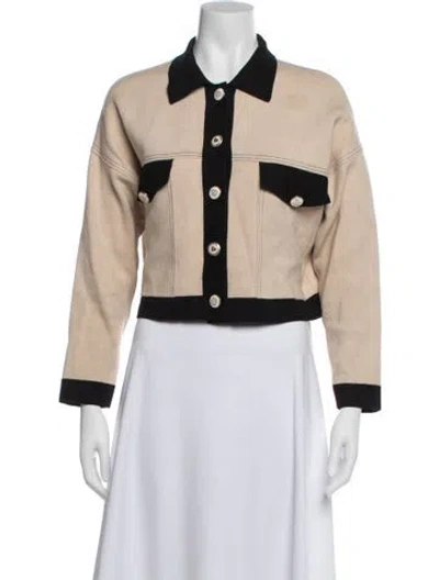 Pre-owned Sandro Jacket In Neutral