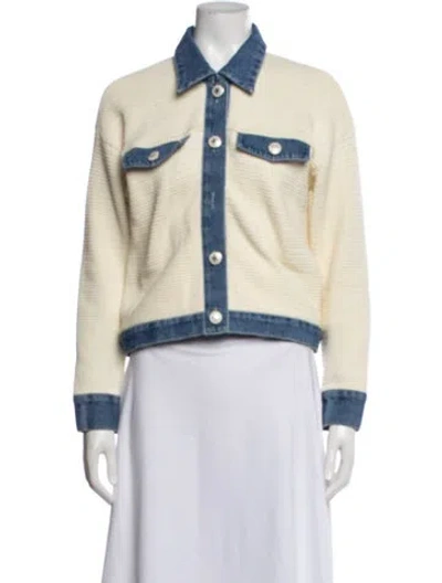 Pre-owned Sandro Jacket In Neutral