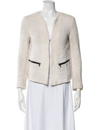 Pre-owned Sandro Jacket In Neutral