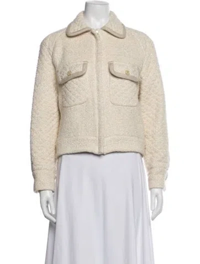 Pre-owned Sandro Jacket In Neutrals