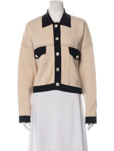 Pre-owned Sandro Jacket In Neutrals