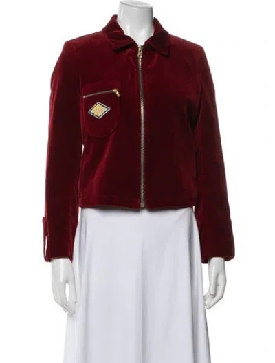 Pre-owned Sandro Jacket In Red