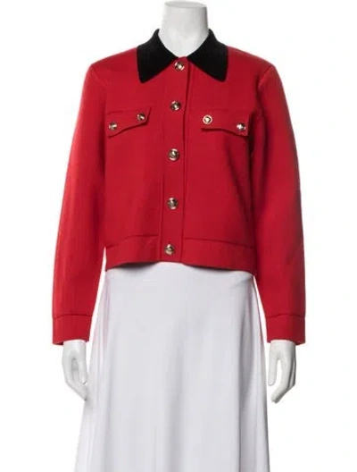 Pre-owned Sandro Jacket In Red