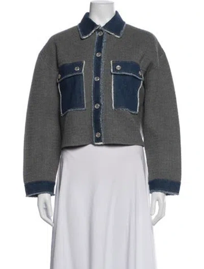 Pre-owned Sandro Jacket W/ Tags In Gray