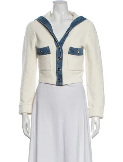 Pre-owned Sandro Jacket W/ Tags In Neutral