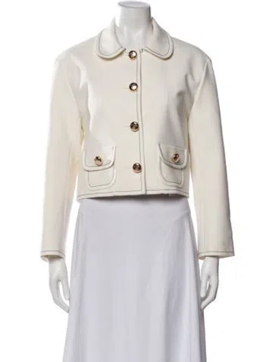 Pre-owned Sandro Jacket In White
