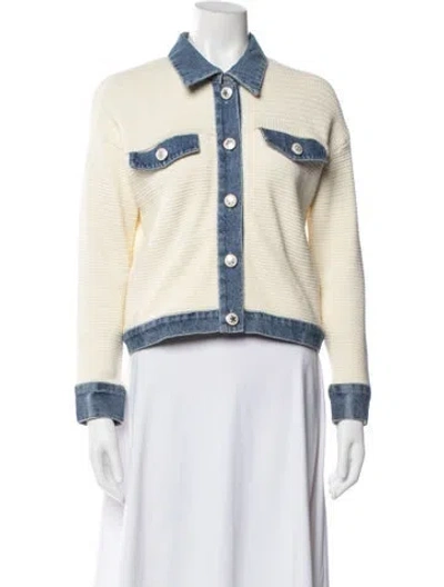 Pre-owned Sandro Jacket In White