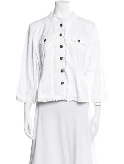 Pre-owned Sandro Jacket In White